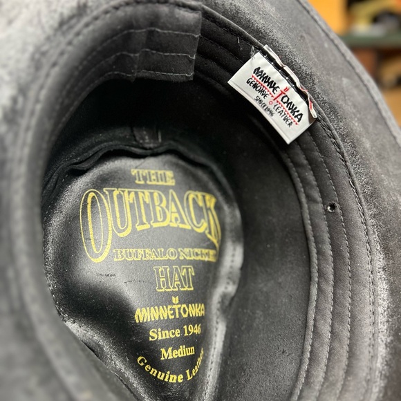 Minnetonka Buffalo Nickel Hat Black Womens Medium - Picture 4 of 11